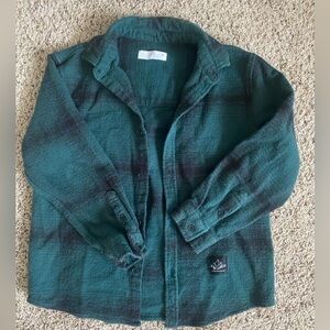 Zara Girl’s Flannel Button Up Shirt